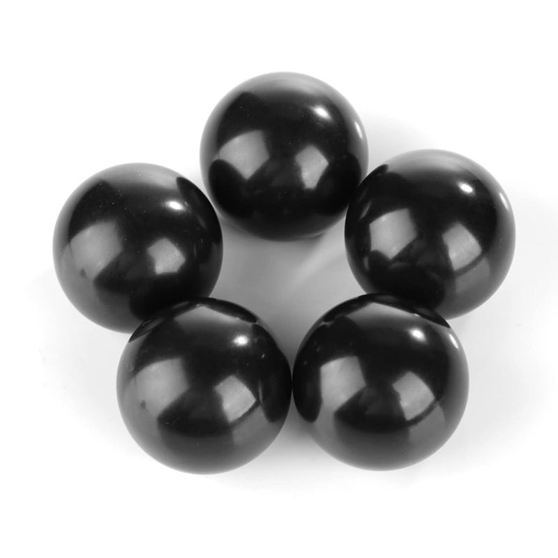 Ejoyous Ball Lever Knob, 5Pcs M8 Female Machine Knobs Screw on 32mm Dia Black Round Threaded Ball Knob for Machine Handle Tool Replacement - Image 5